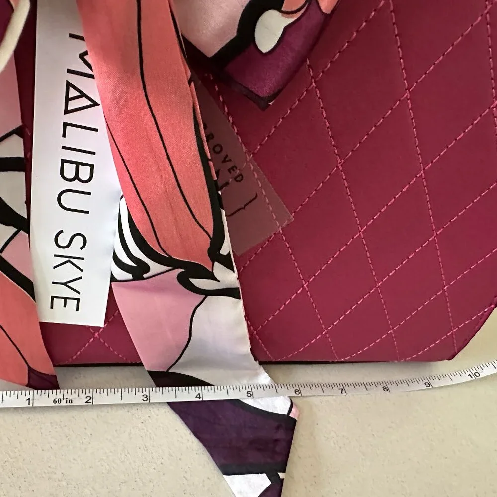 MALIBU SKYE Vegan Leather Fuchsia Pink Bag
